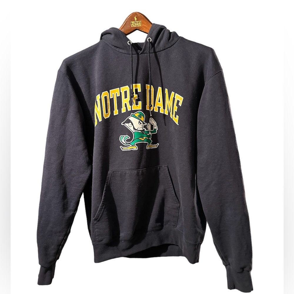 Champion Notre Dame Fighting Irish Hoodie Sweatshirt Men’s Medium Navy